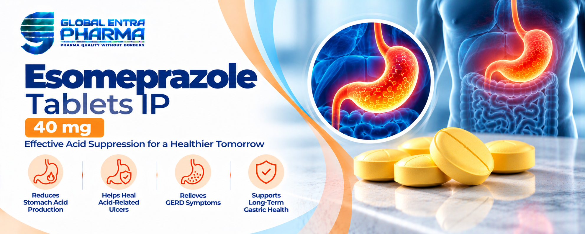 Esomeprazole Tablets IP 40 mg Manufacturer in India
